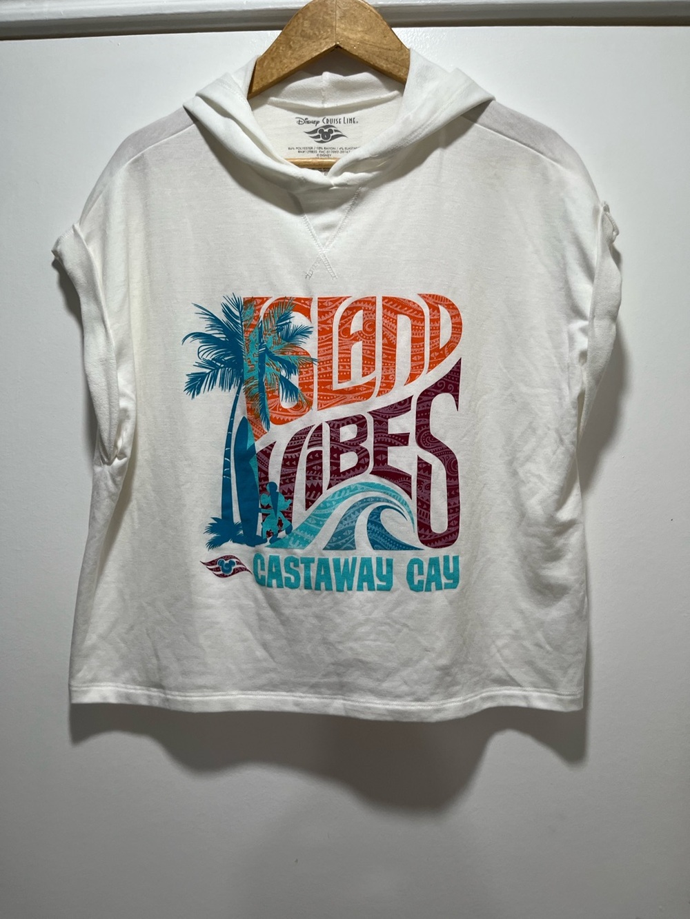 Disney Cruise Line Cropped Hoodie Size Large